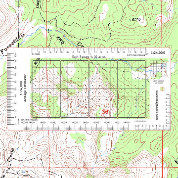 MapTools Product -- Acreage Estimator for 1:24,000