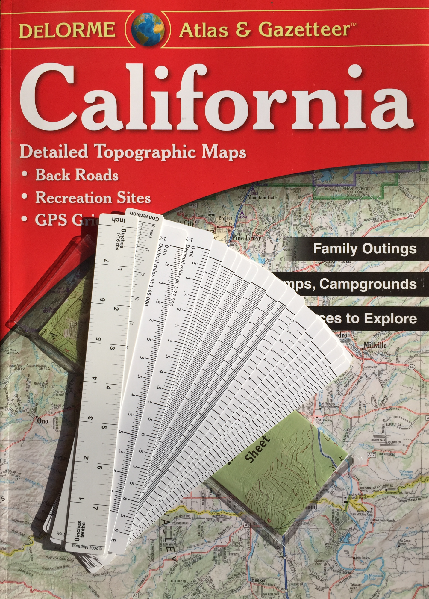 MapTools Product -- Ruler Set for DeLorme® Atlas & Gazetteer All 50 States