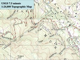 USGS 7.5 minute, 1:24,000 topographic map